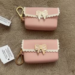 Pink Bow Keychains