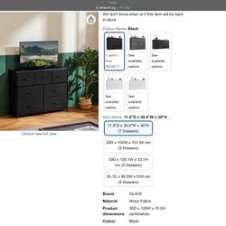 7 Drawers Dresser Brand New