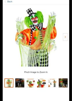 Animated Halloween Clown Decoration