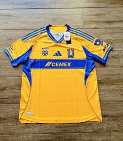 Adidas Tigres UANL 25/26 Home Authentic Soccer Jersey JJ2217 Men Size XL $150
