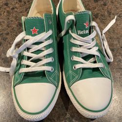 Converse Chuck Taylor Low Top Heineken Green Sneakers Size 10