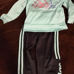 2pc Adidas Jogger Size 5T For Toddler Girl 