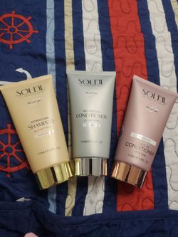 SET DE 3 SHAMPOO, ACONDICIONADOR Y LEAVE IN ACONDICIONADOR SOLEIL