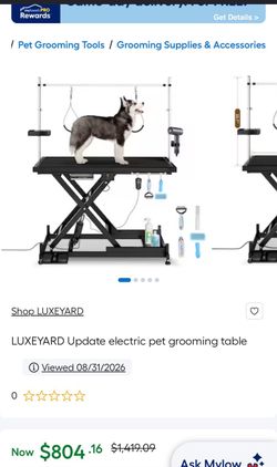 LUXEYARD Electric Pet Grooming Table