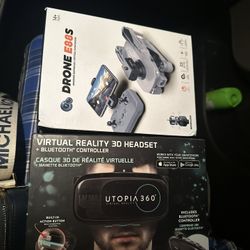 Drone And Bluetooth Vr Headset