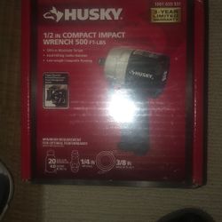 Husky 1/2 In Compact Wrench 500 Ft Lb