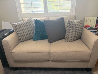 Couch + Loveseat with Pillows