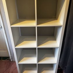 IKEA KALLAX 8-Cube White Shelving Unit