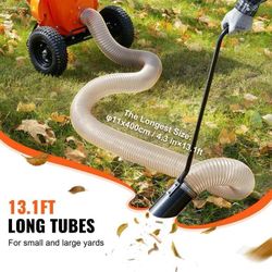 🔥Brand new in Box 🔥Wood Chipper Shredder Mulcher Leaf Vacuum Kit,4.3 Inch x 13.1 ft Heavy Duty Universal Woodchipper Accessory,4 inch Diameter for L