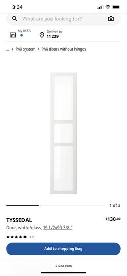 IKEA Closet Glass Door 2 PCs 