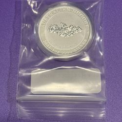 2021 Australia 1 oz Silver “Golden Eagle” Nugget BU