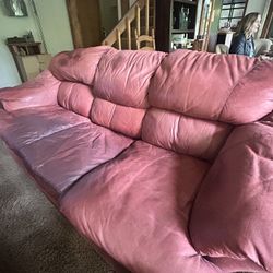 Leather Chair N Oversized Leather Chair N Ottoman 