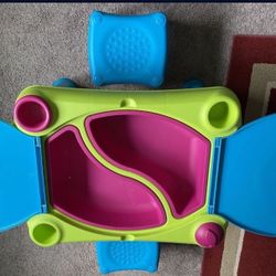 Kids Play Table With Chairs For Art Drawing And Toy Playing