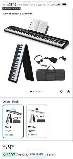 Foldable piano keyboard
