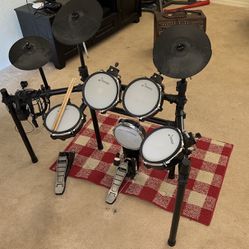 Electric Drum Pads And Stand