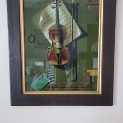 Antique 1903 Original 'The Old Violin'