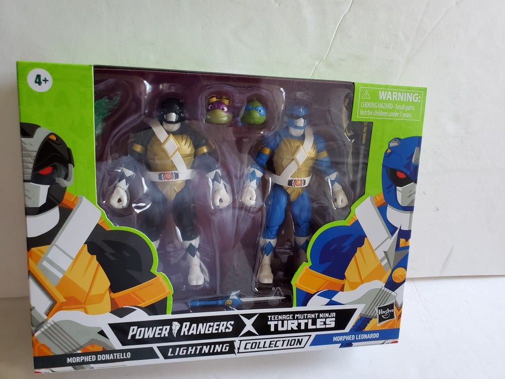 Power Rangers Teenage Mutant Ninja Turtles Lightning Donatello & Morphed Leonard