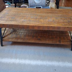 Solid Pine Wood Coffee Table