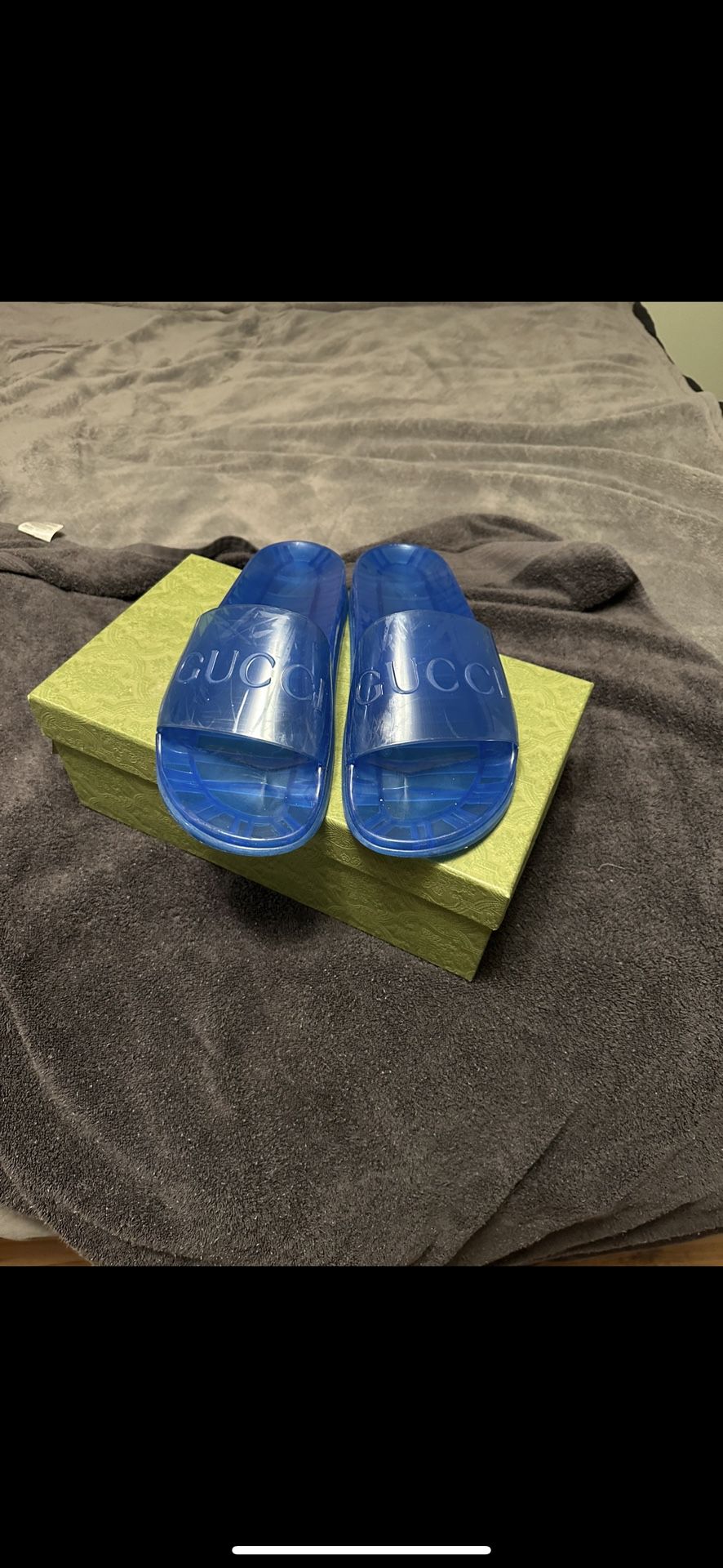 Gucci Slides Transparent With Box