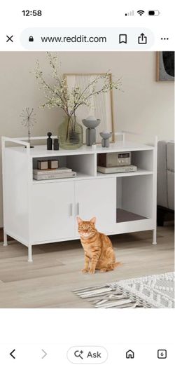 White cabinet