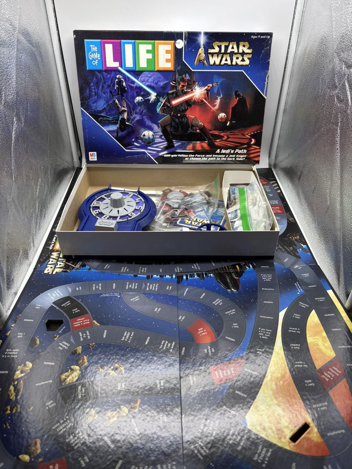 The Game of Life STAR WARS A Jedi's Path Edition Board Game - Complete MB Game