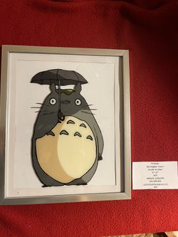 Totoro Anime. Acrylic glass Painting