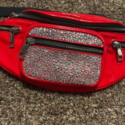 Red Rhinestone Fannypack 