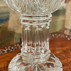 Exquisite Waterford Crystal Bethany Pillar Candle Holder