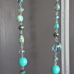 TURQUOISE NECKLACE SET $8
