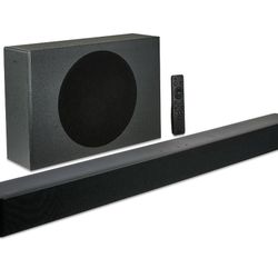 onn Bluetooth 2.1 Channel Soundbar System with Dolby Atmos, 36", Black