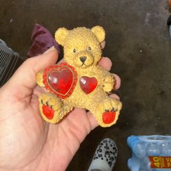 vintage-style figurine Valentine’s Day bear