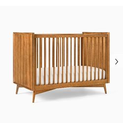 West Elm Crib w/ Conversion Kit & Mattress 
