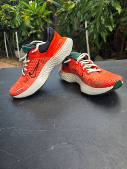 Nike Running Sneakers Orange Green