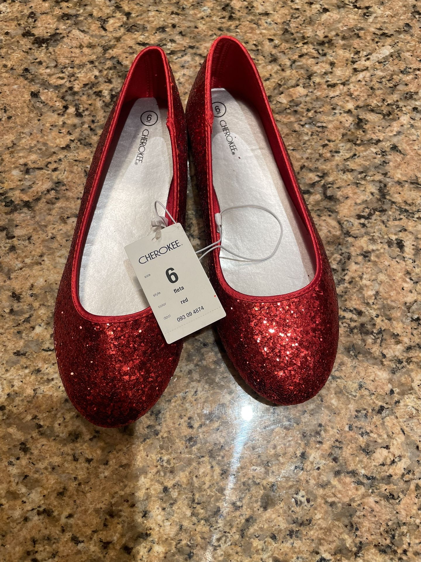 Red Glitter Shoes For Adults Size 6 