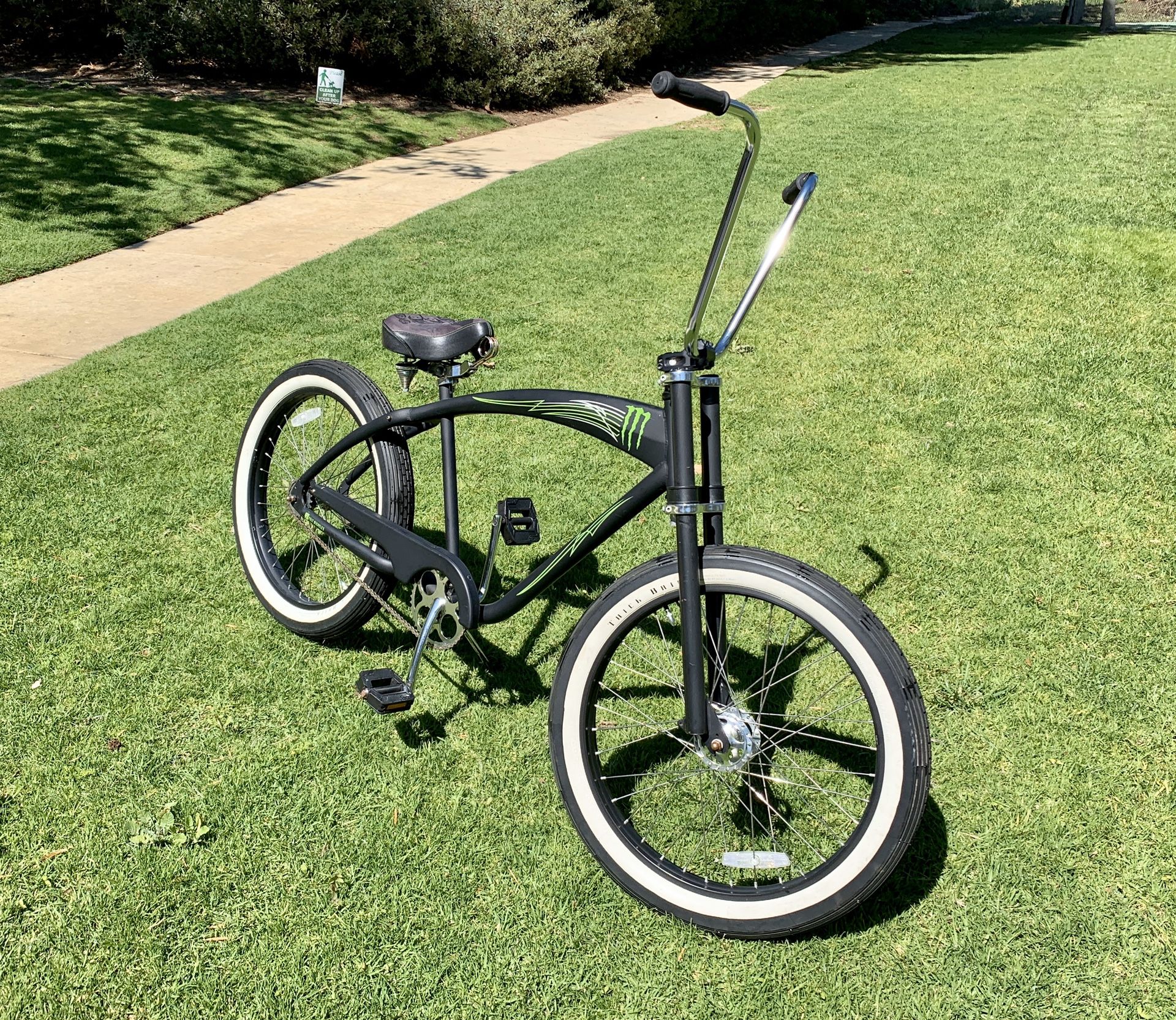 RARE! Limited edition Monster energy beach cruiser -built by Felt- for ...