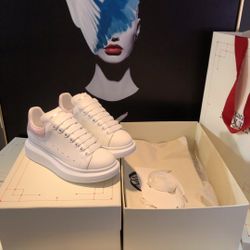 Alexander McQueen White Shoes With Box 