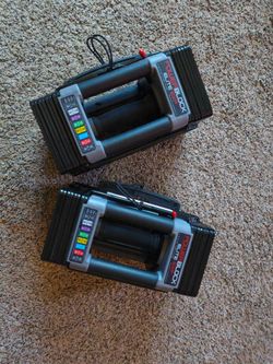 Like New PowerBlock Elite EXP Adjustable Dumbbells (5-50 lbs) - Expandable
