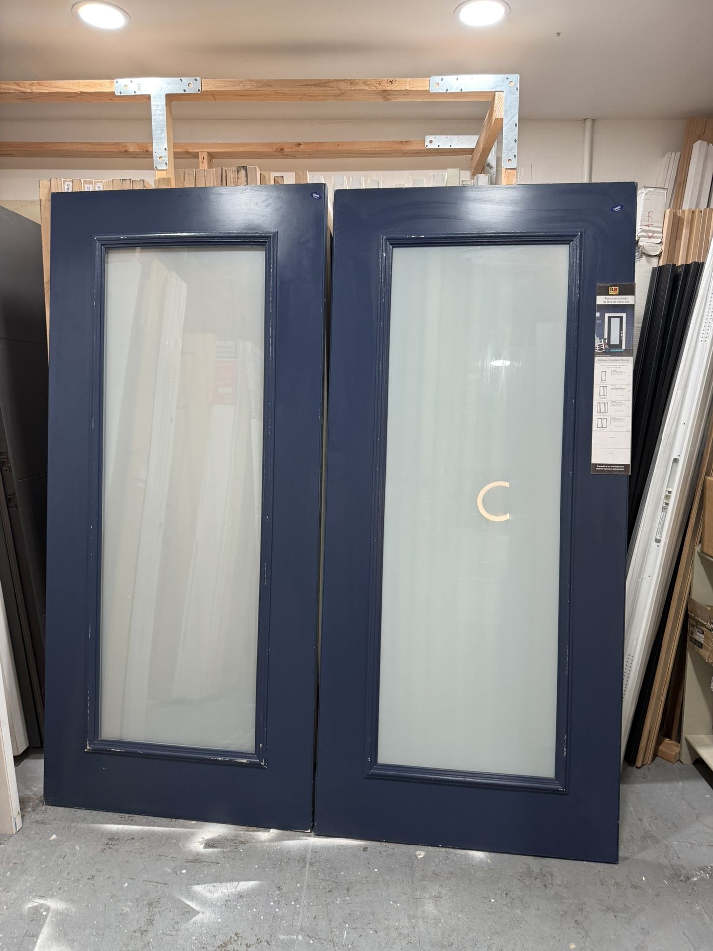 Exterior doors front door French doors entry door 35 3/4x79” contemporary style modern mid century doors fiberglass frosted glass I have a set of Fre,All Products : American Fashion Style Bags On Sale