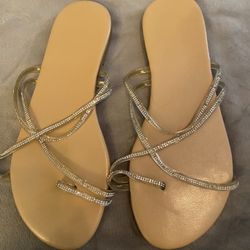 Womans Sparkle Sandals Size 8 