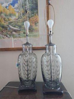 Allen & Roth Glass Table Lamps