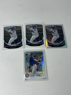 JAVIER BAEZ Bowman Chrome Lot Of 3 Plus Bowman Chrome 1st Card Chicago Cubs
