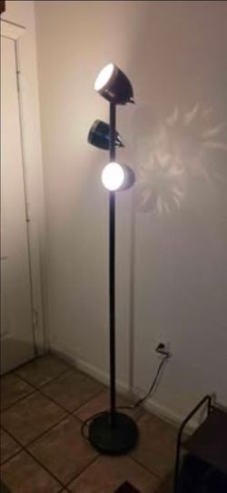 Retro Mid Century Modern Style 3-Light Tree Floor Lamp Black Chrome 66"
