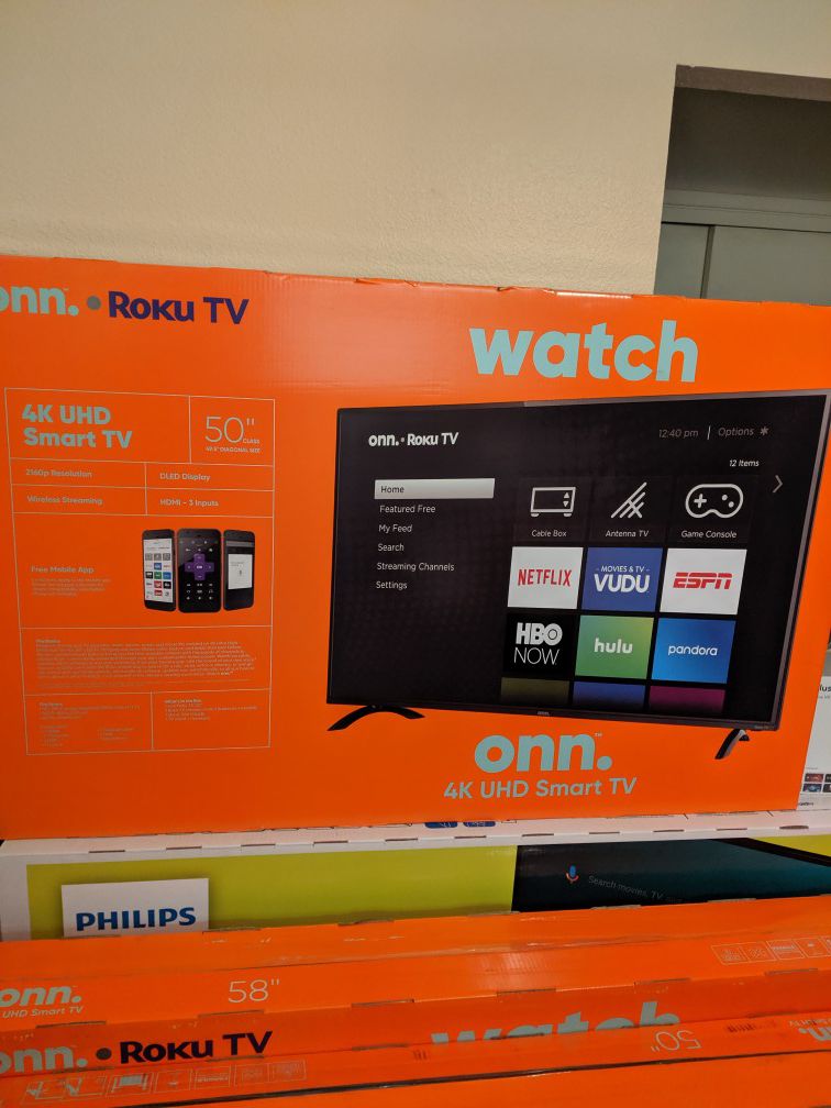 50 inch Onn 4K Smart TV Brand New Sealed