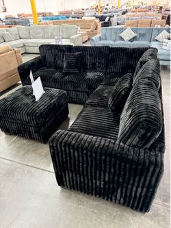 Black sectional