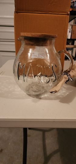 Mud Pie Glass Pitcher