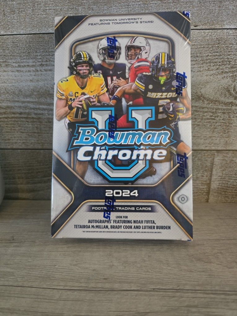 Sealed 2024 Bowman Chrome University Hobby Box