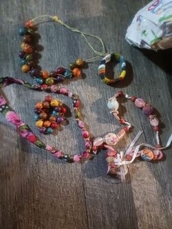 Boho necklaces and  bracelets