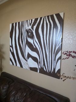 Zebra Canvas Painting.