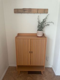 Mid Century Modern Storage Cabinet-Wood Accent Cabinet