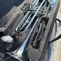 Nice Silver Trumpet with New Mouthpiece and Valve Oil $180 Firm